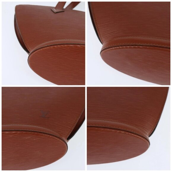 LOUIS VUITTON Epi Saint Jacques Hand Bag Brown M52263 LV Auth BA7223 - Picture 14 of 16
